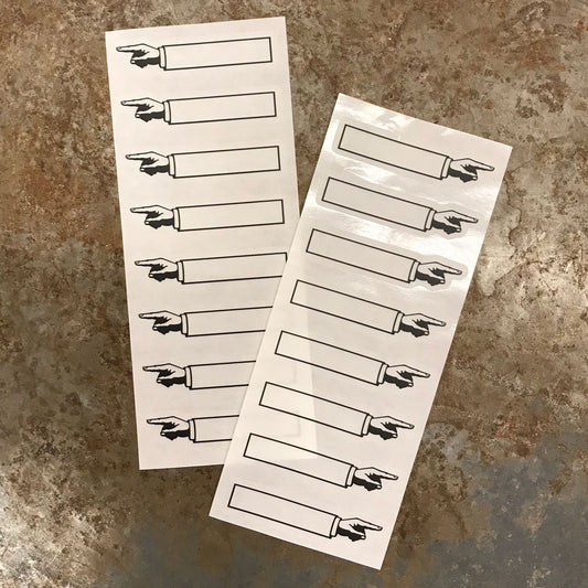 Height Markers for Height Chart ~ Victorian Hand Pointer Black