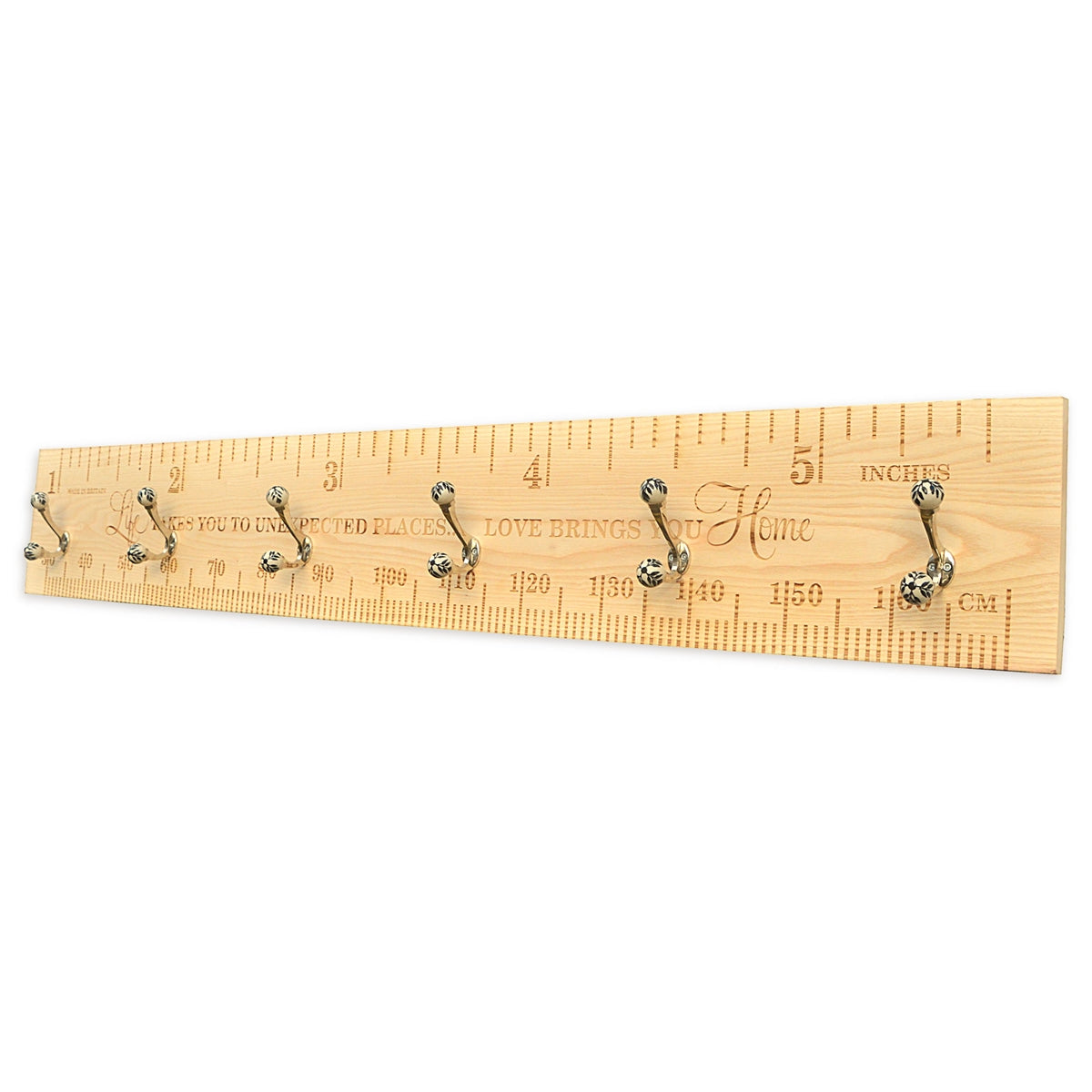 150cm Personalised Engraved Wooden Coat Rack