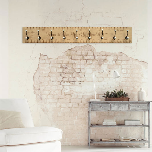 Personalised 180cm Wooden Coat Rack