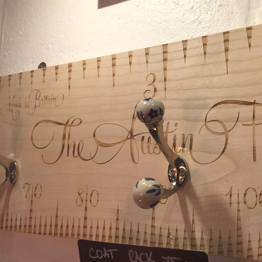 Personalised 75cm Wooden Coat Rack