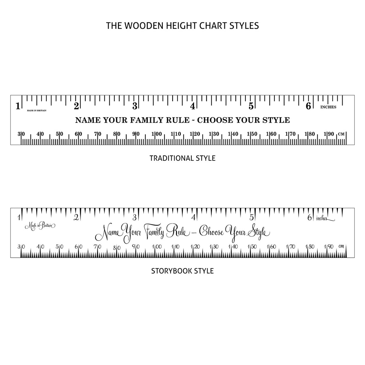 Shorty Oak Kids School Ruler