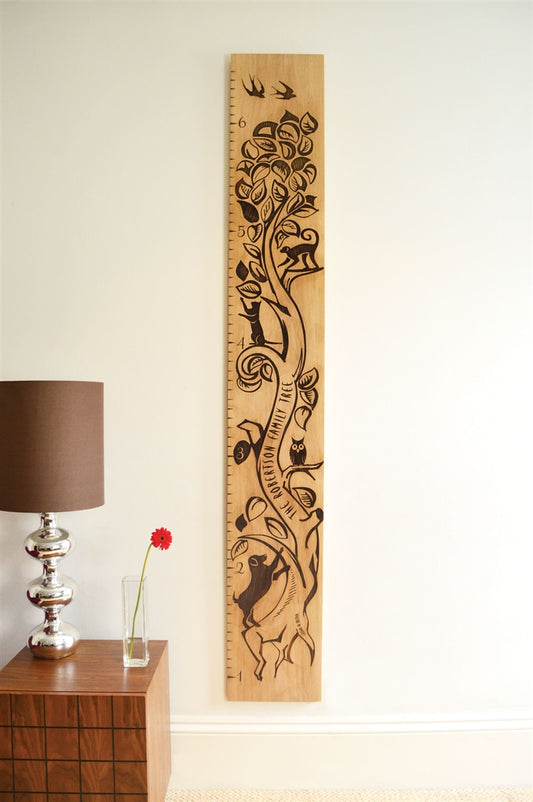 Tree of Life Personalised Oak Height Chart