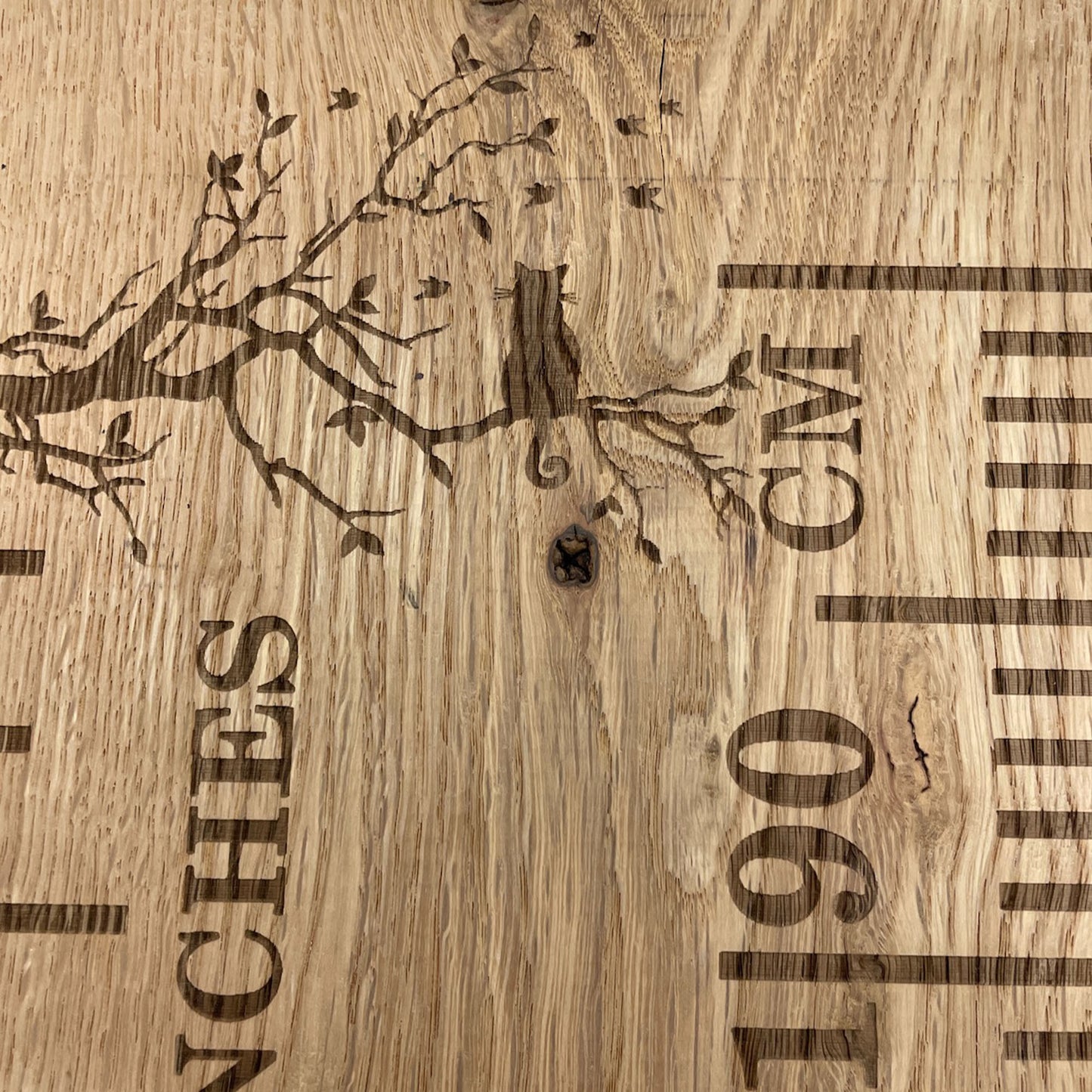The Little Character | Solid Oak Height Chart