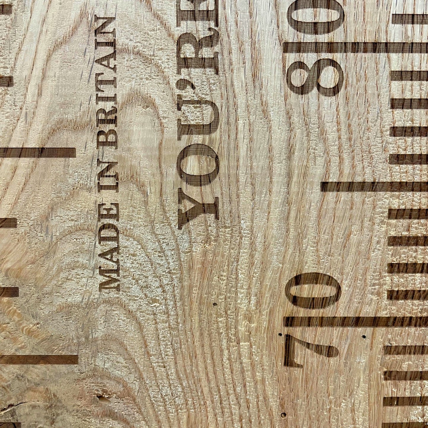The Little Character | Solid Oak Height Chart