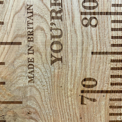The Little Character | Solid Oak Height Chart