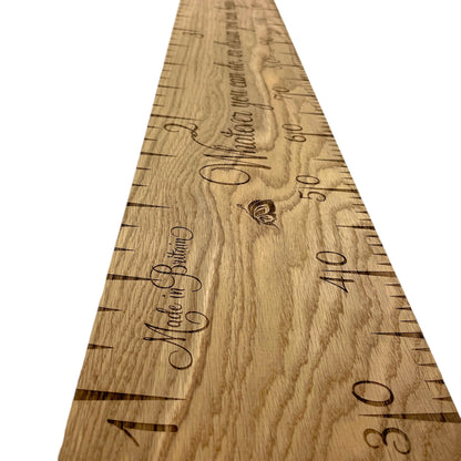 The Little Character | Solid Oak Height Chart