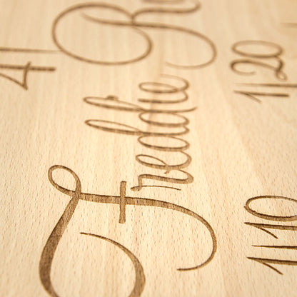 Beech Nut Personalised Height Chart
