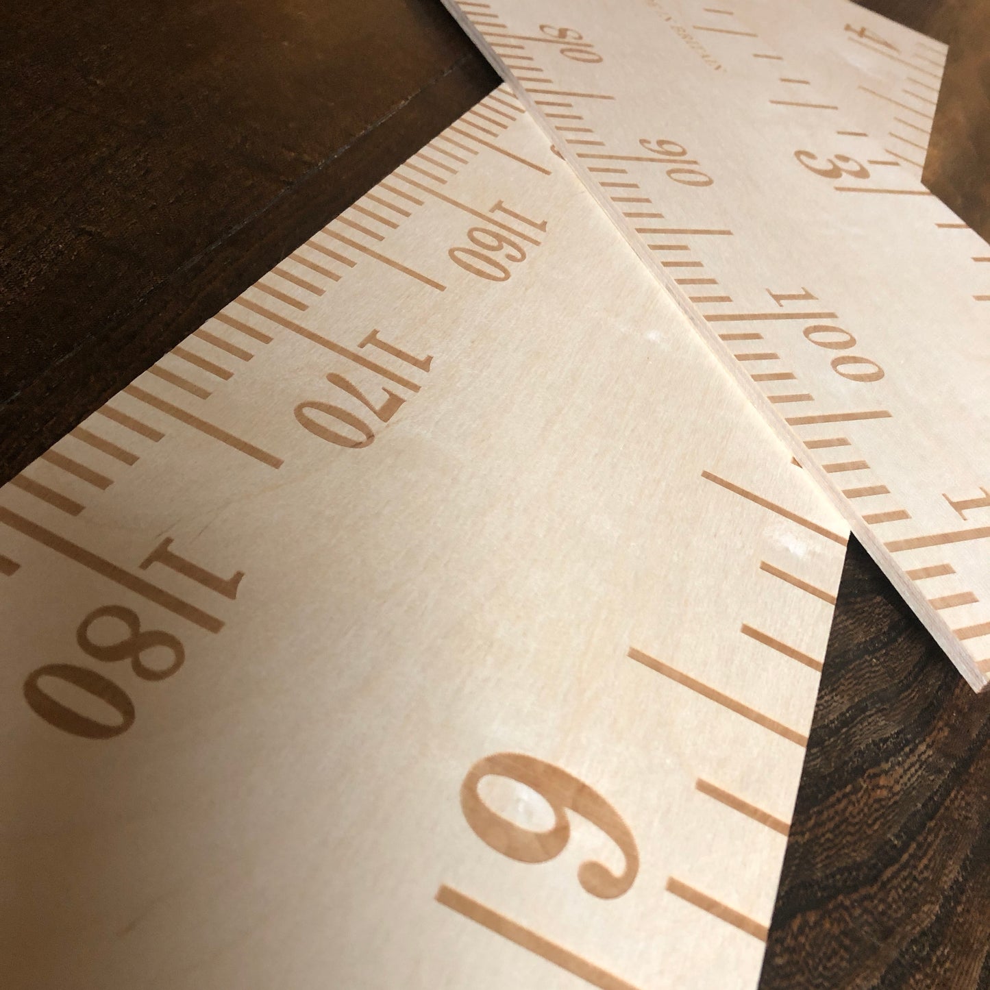 Ply On The Wall! Kids Height Chart, Wooden Height Chart, Personalised Laser Engraved Growth Chart Birch Ply