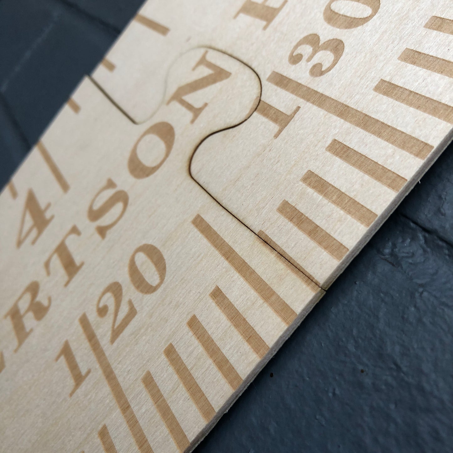 Ply On The Wall! Kids Height Chart, Wooden Height Chart, Personalised Laser Engraved Growth Chart Birch Ply