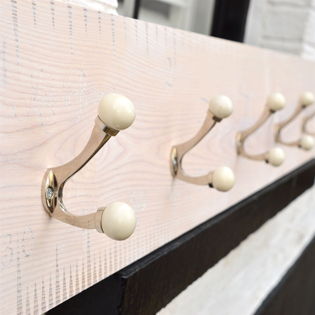 Personalised 180cm Wooden Coat Rack