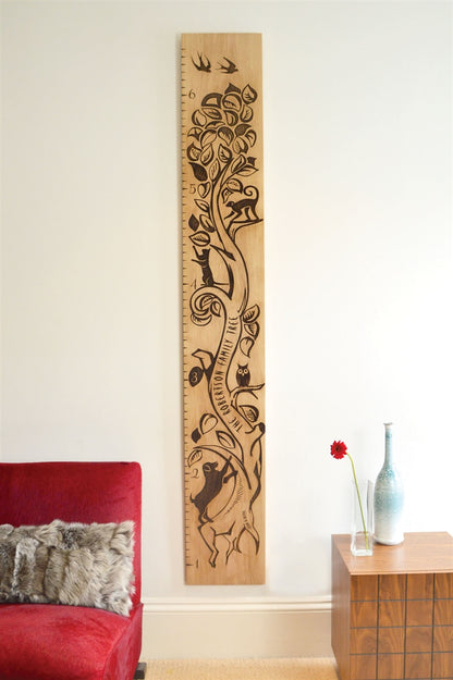 Tree of Life Personalised Oak Height Chart